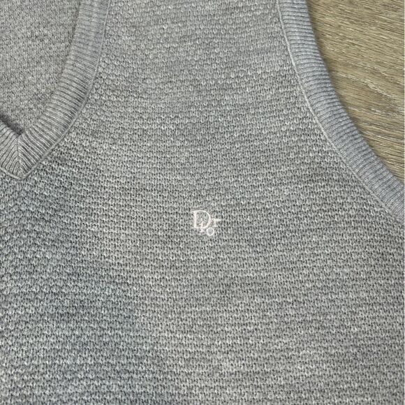 CHRISTIAN DIOR | Grey Men’s Sweater Vest Size Large - Picture 2 of 8